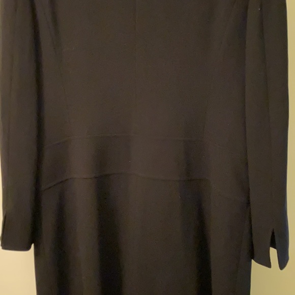 Escada Gorgeous Black Wool Stretch Logo Button Lined Coat - Picture 3 of 9